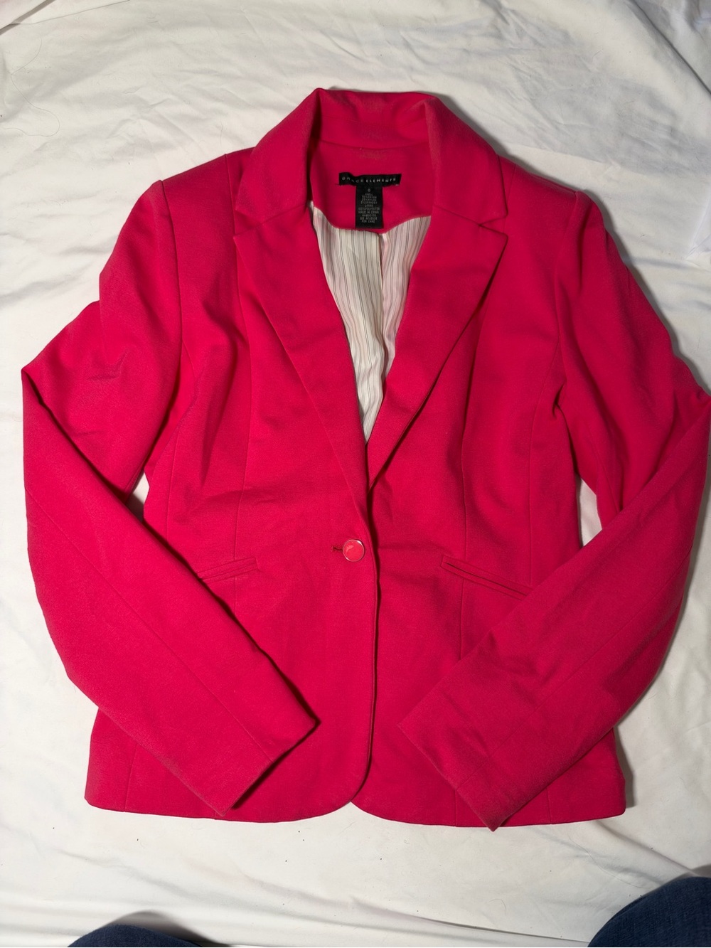 Grace Elements Hot Pink Single-Button Women's Blazer